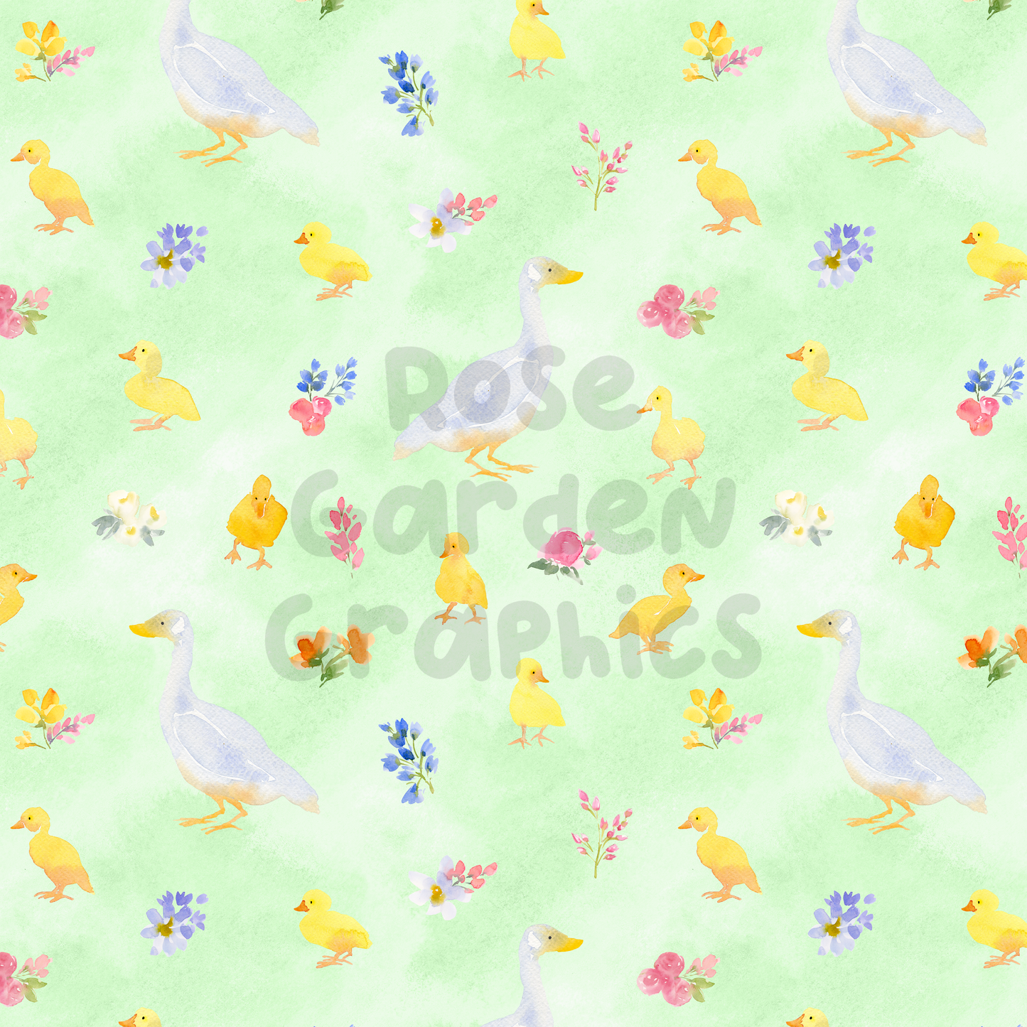 Spring Duck 3 Seamless Images Bundle