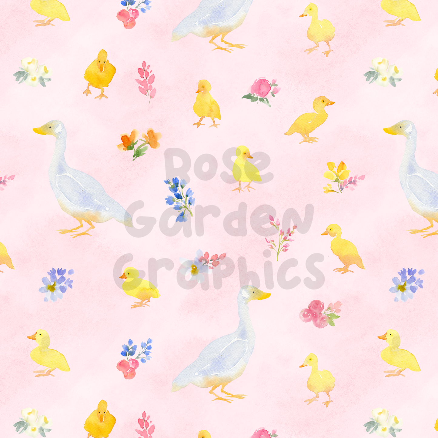 Spring Duck 3 Seamless Images Bundle