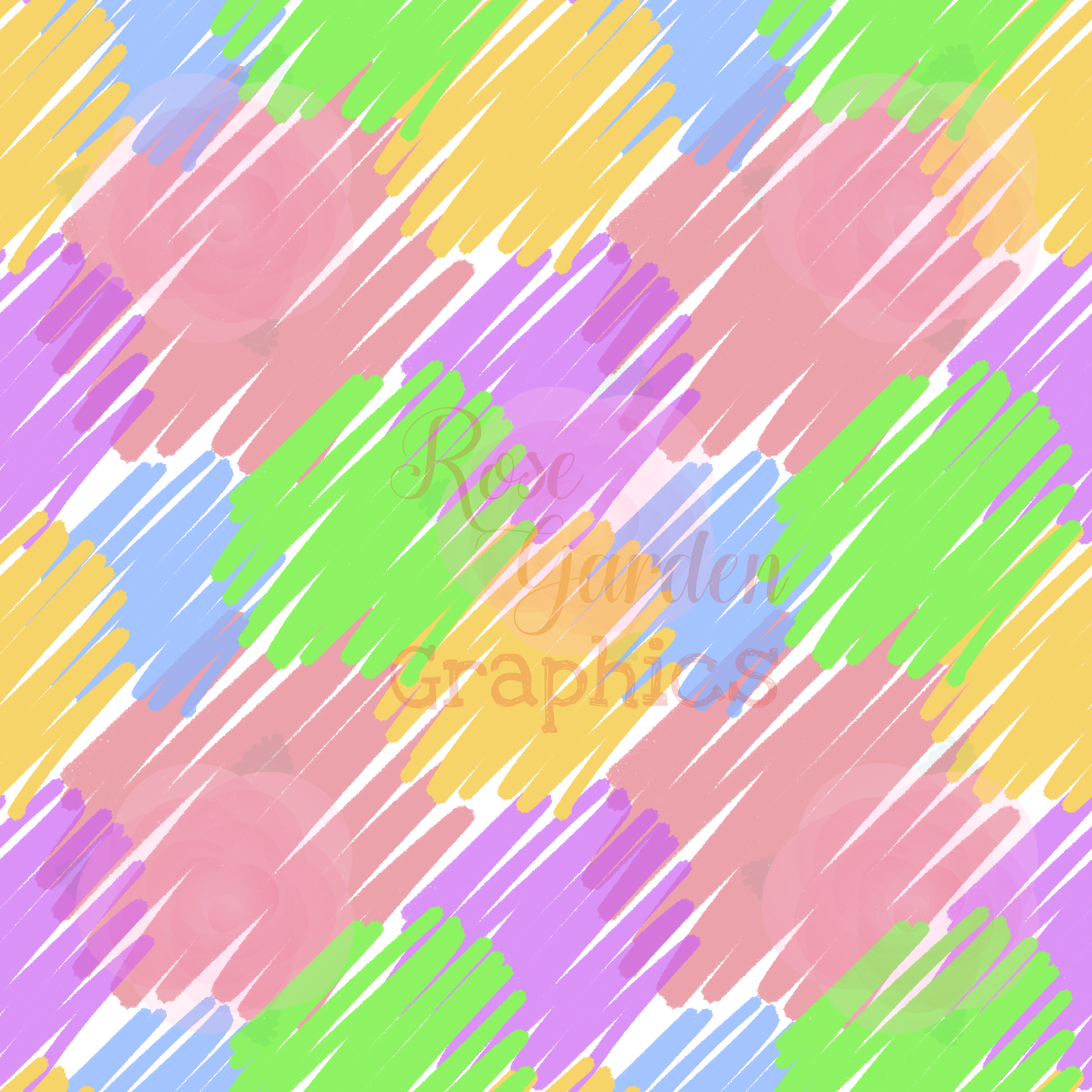 Crayon Scribbles Seamless Image