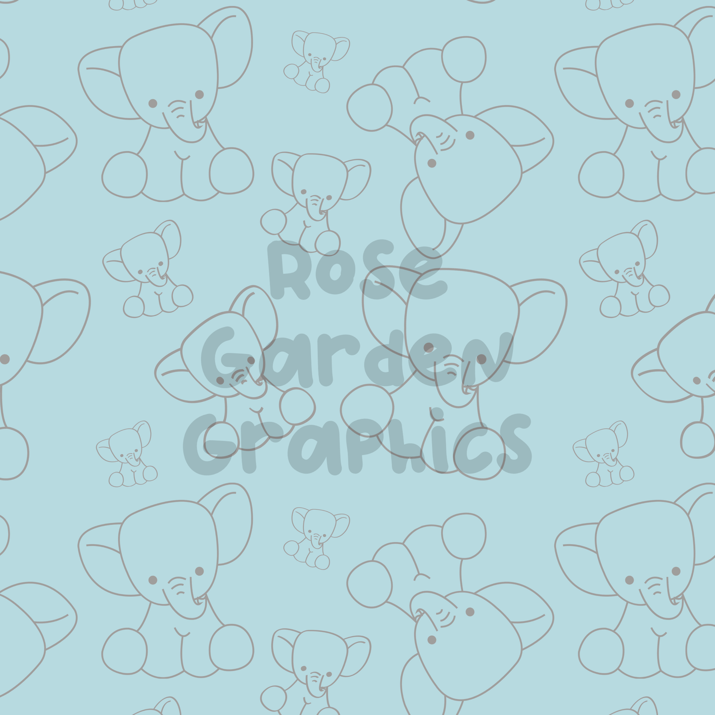 Stuffed Elephants 3 Seamless Images Bundle