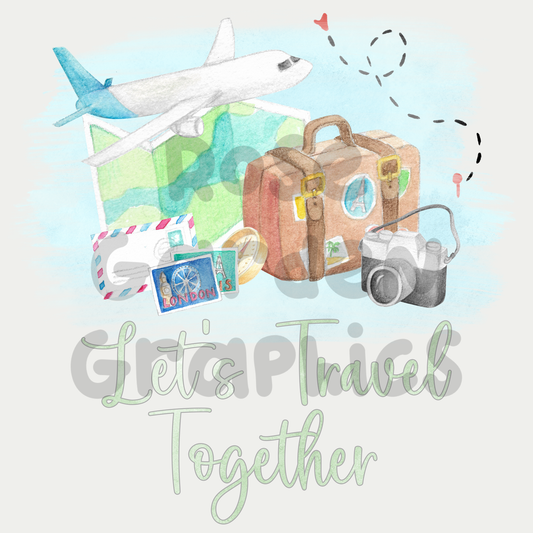 Travel "Let's Travel Together" PNG