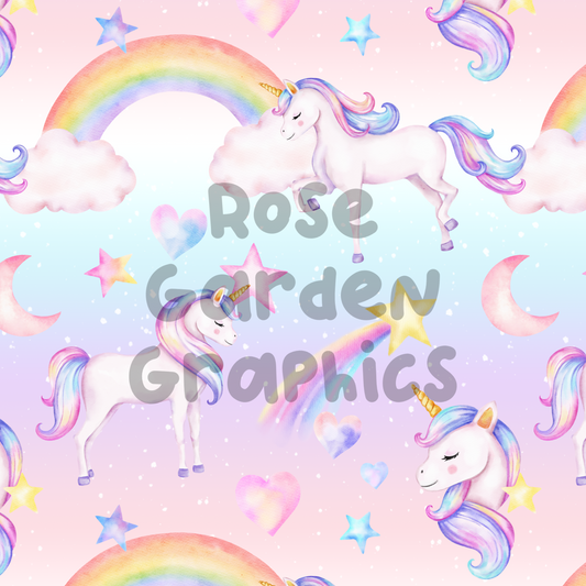 Unicorn Dreams Seamless Image