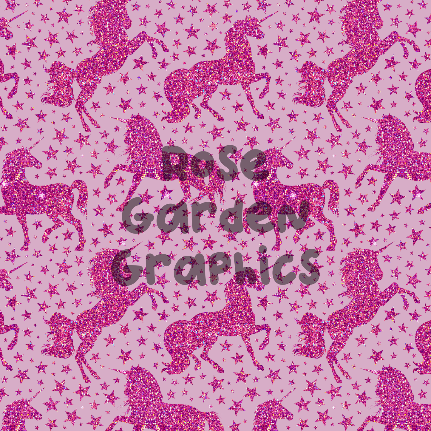 Sparkle Unicorns Pink 2 Seamless Images Bundle