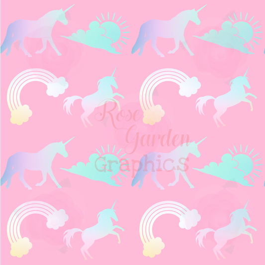 Imagen perfecta de unicornios y arcoíris