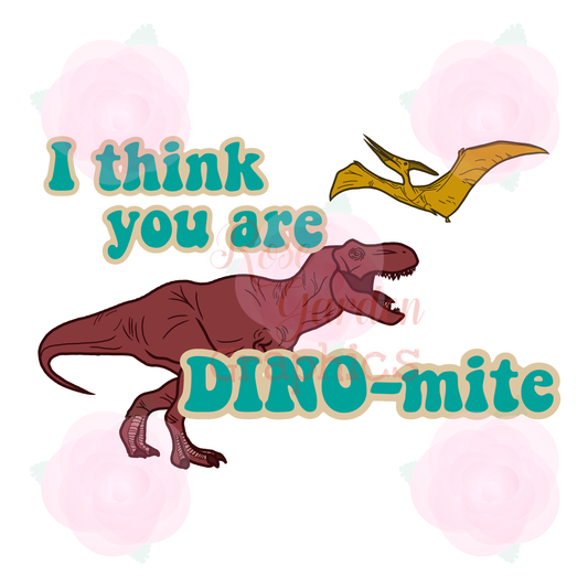 Retro Dinos "Creo que eres Dino-Mite" PNG