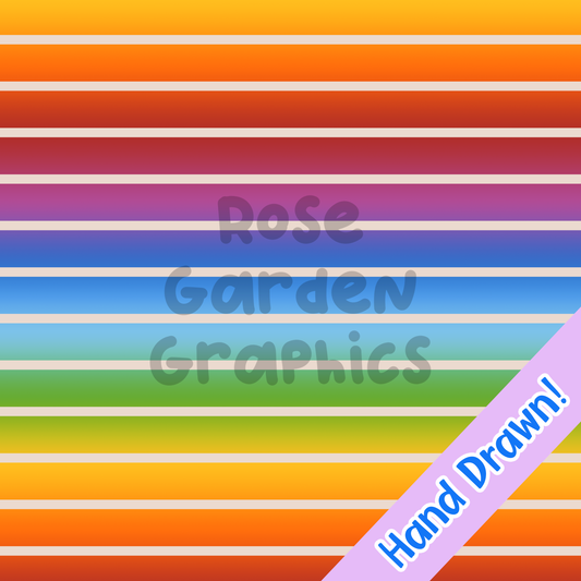 Vintage Rainbow Gradient Stripes Seamless Image