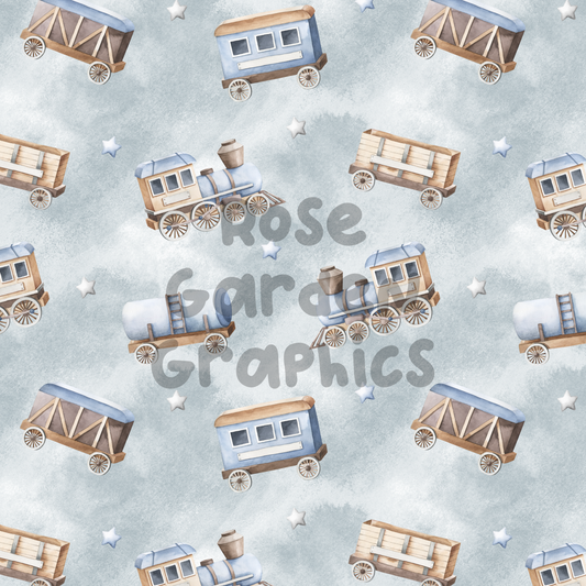 Imagen perfecta de trenes acuarela